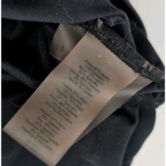 Bleu Rod Beattie Swim Women 10 Black Bathing Suit One Piece Bikini Halter Ruched - Picture 9 of 10